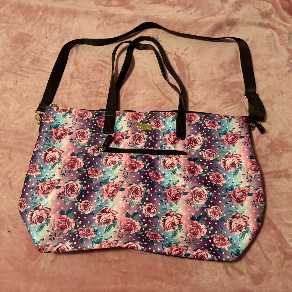 Luv Betsey by Betsey Johnson Floral Tote Overnight Bag